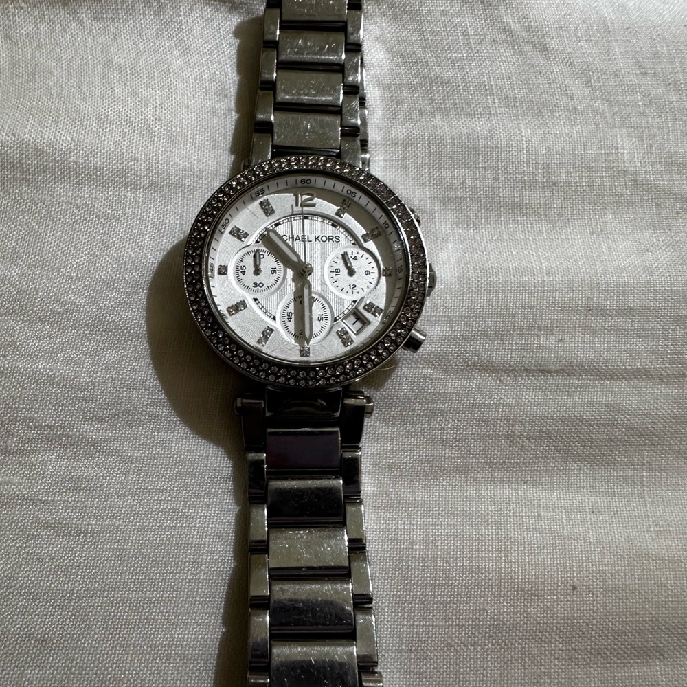 Michael Kors Parker Silver Watch